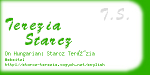 terezia starcz business card